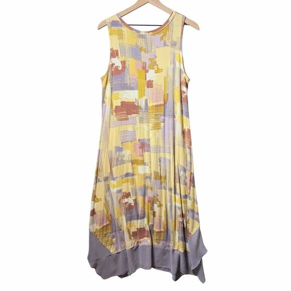 LOGO Lori Goldsein Sleeveless Maxi Dress Multicolor Womens US size M - Picture 2 of 8